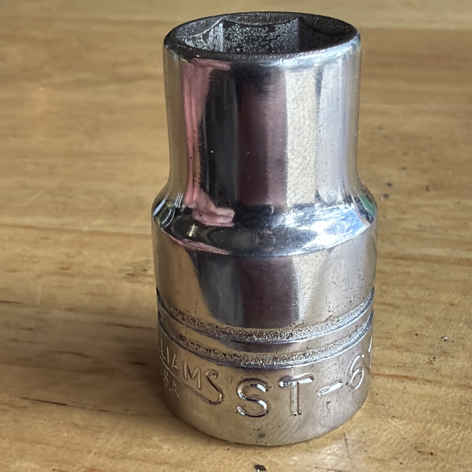 Williams Tools 1/2″ Shallow Socket 1/2″ Drive 6 Point ST-616 Made in USA