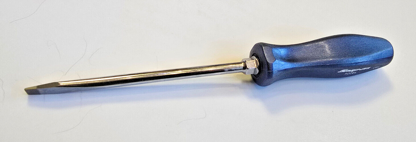 SNAP-ON TOOLS Power Metallic Blue HARD PLASTIC HANDLE Screwdriver SDD6A USA