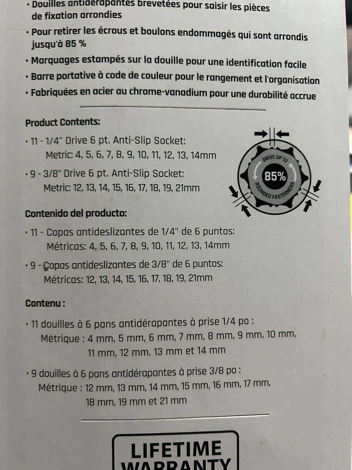 Metric Socket Set 20 Piece Die Hard