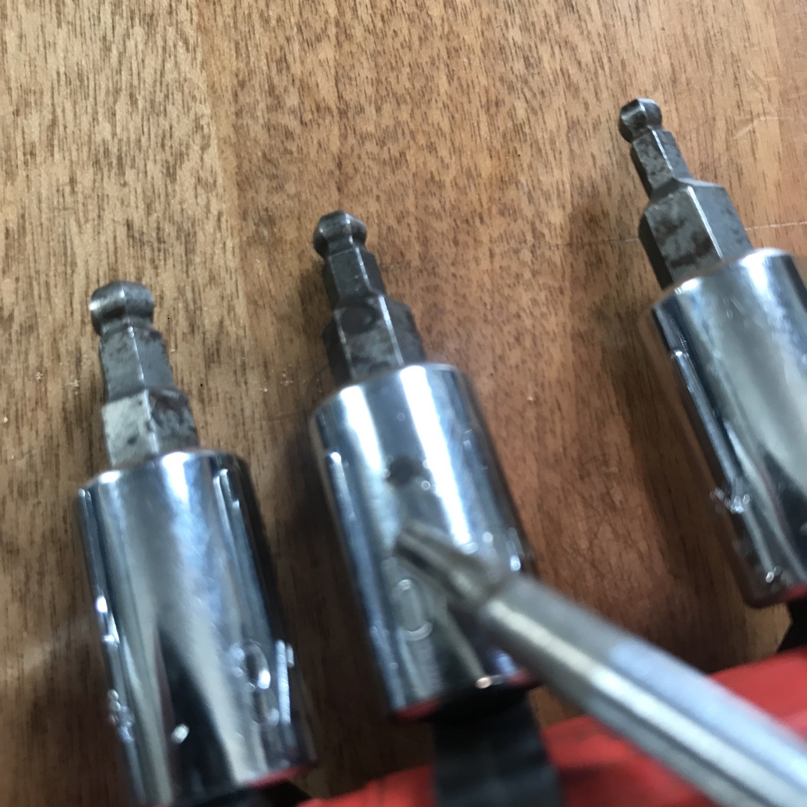 MATCO Lot Of 7 Hex Ball Socket Drivers , 3/8” Drive ALL IN GOOD CONDITION SAE