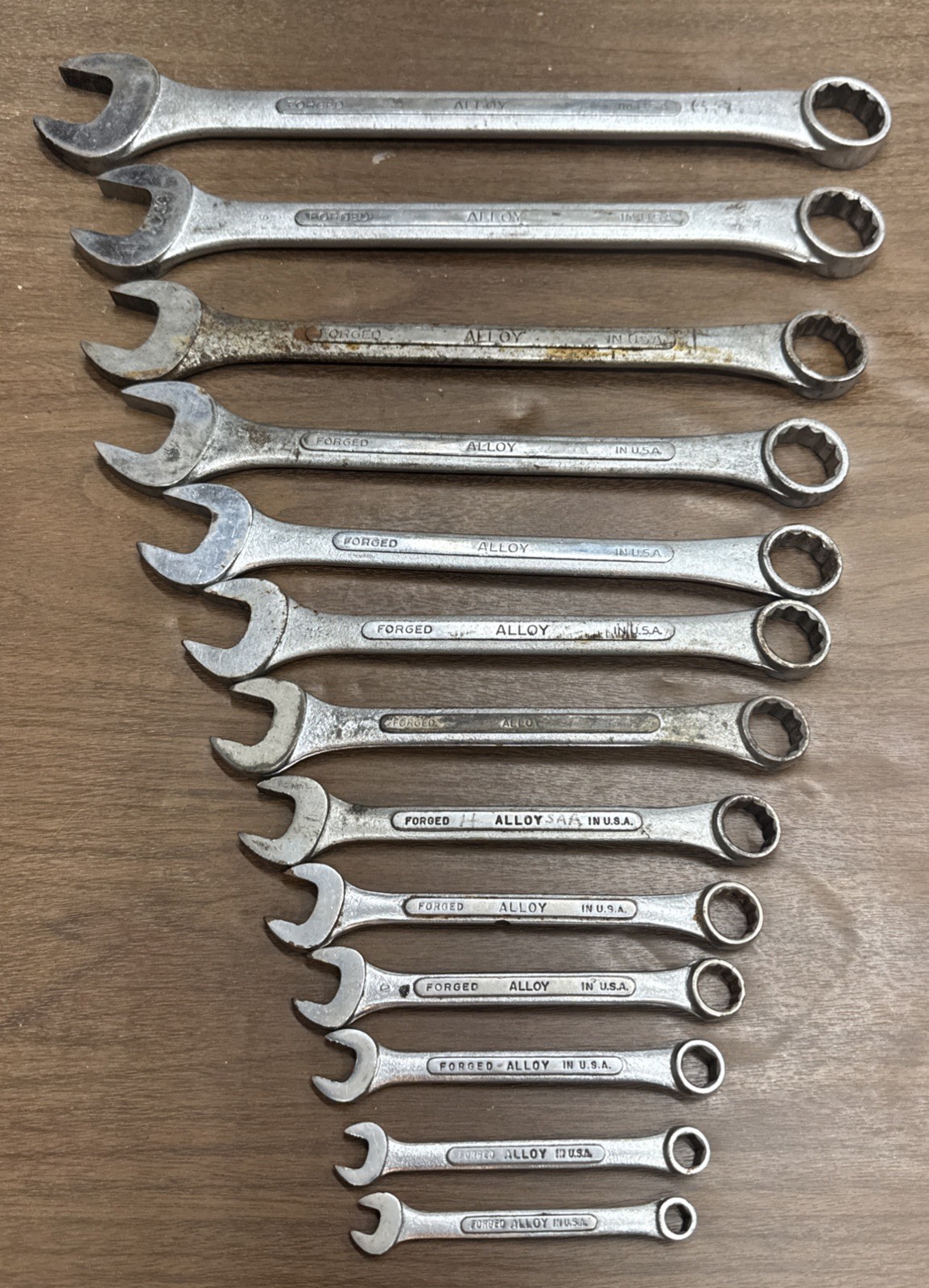 Vintage S-K 13-Pc SAE Combination Wrench Set 1/4″ – 1″ USA Complete