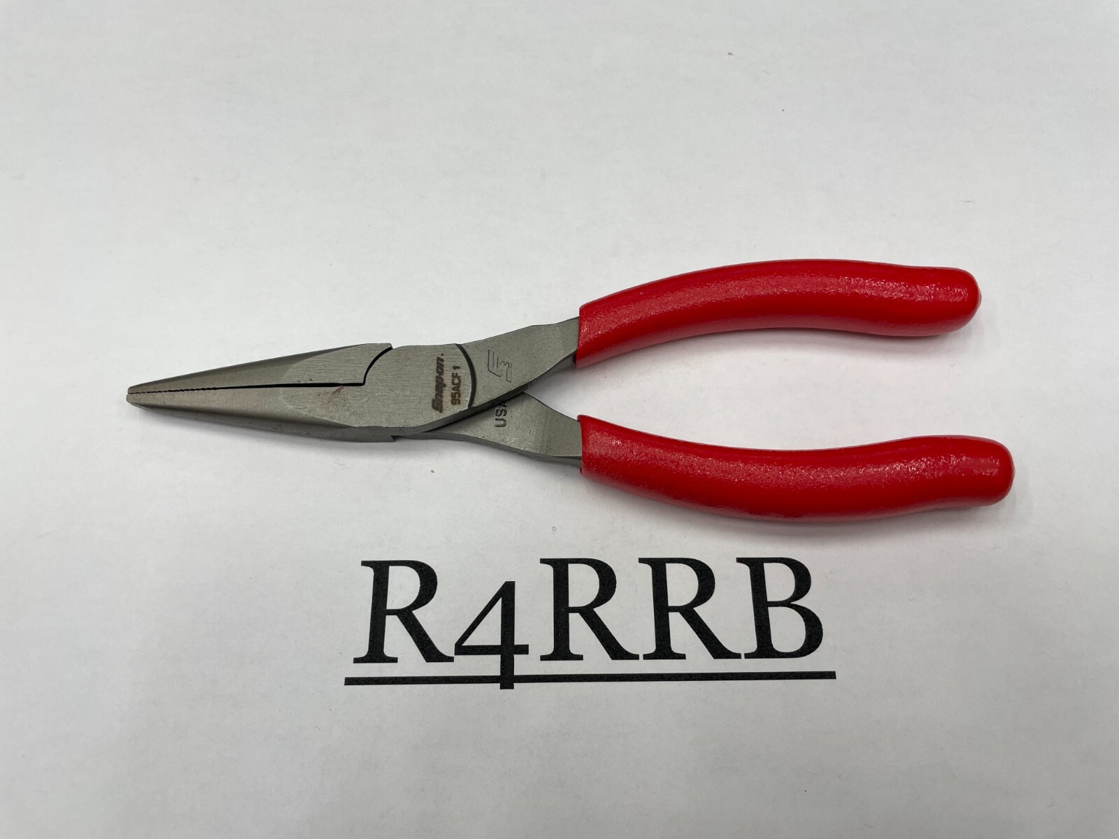 Snap-On Tools USA NEW RED Soft Grip 6″ Talon Grip Needle Nose Pliers 95ACF