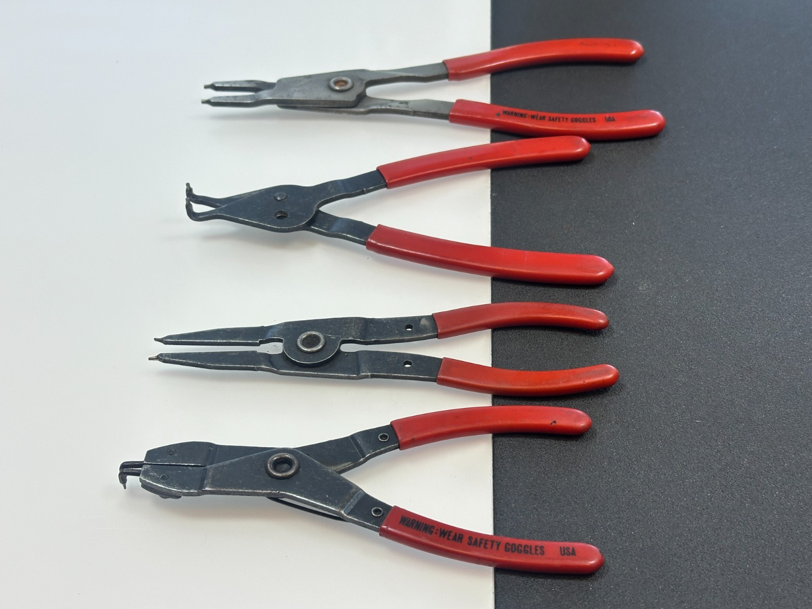 Blue Point Tools 4pc Snap Ring Retaining Pliers Set Lot, PR25 PR349A PR24A PR38