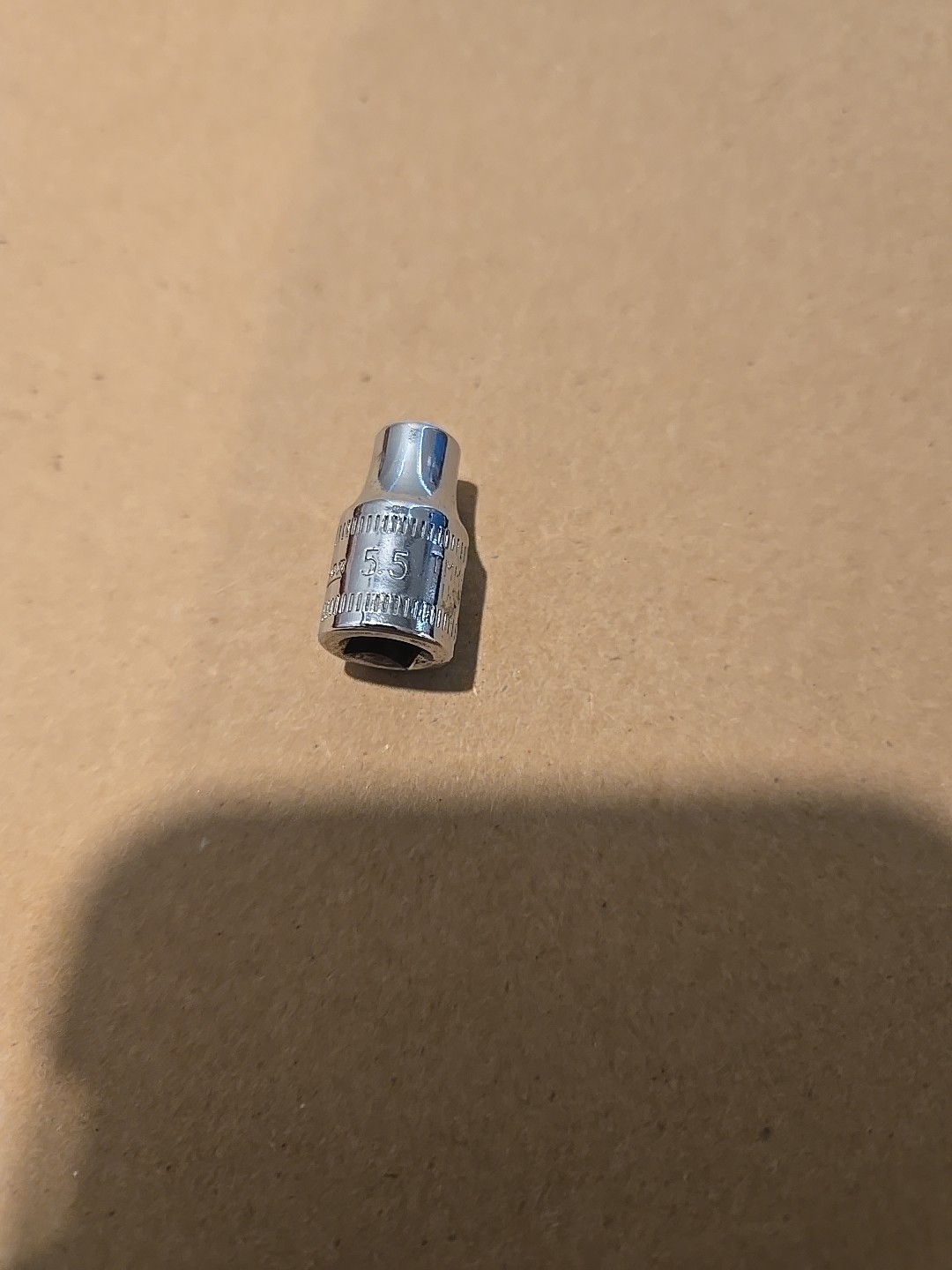 Snap On 1/4″ Drive 5.5MM 6PT Metric Shallow Chrome Socket USA TMM5.5