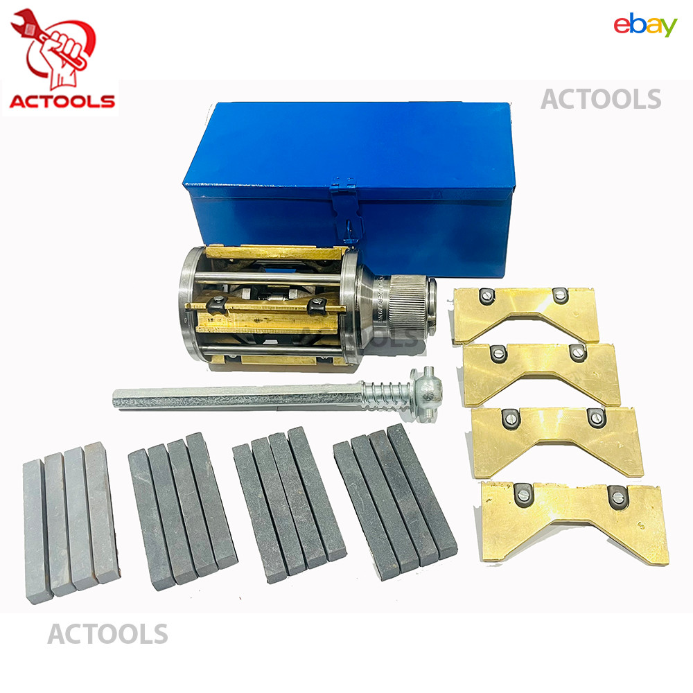 NEW Cylinder Engine Hone Kit 3 1/2″ To 6 1/2″ Honing Machine + Hone Stones 4 Set