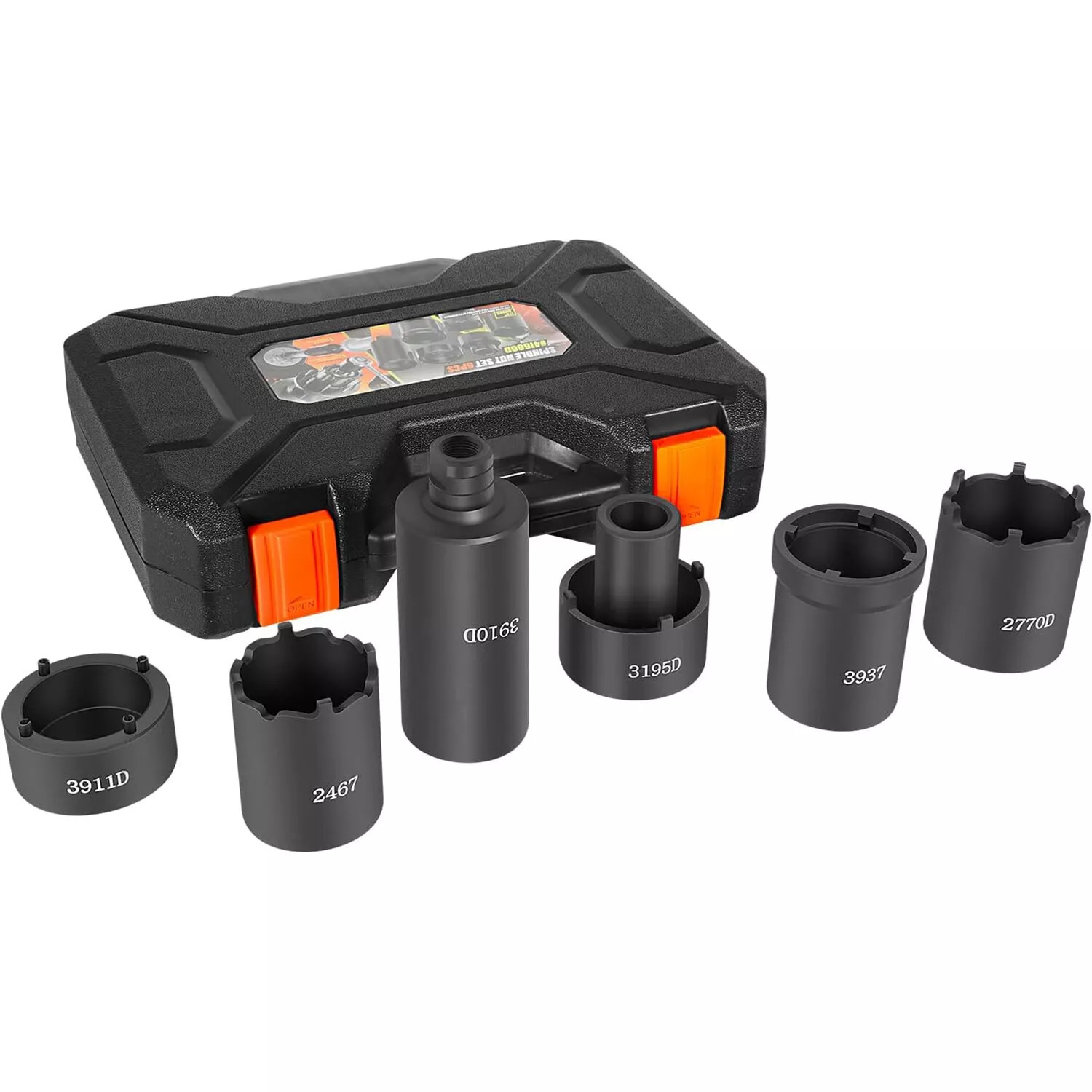 4543A 4WD Spindle Nut Socket Set 41660D Nut Service Kit Puller 4-Lug Locknut 6Pc