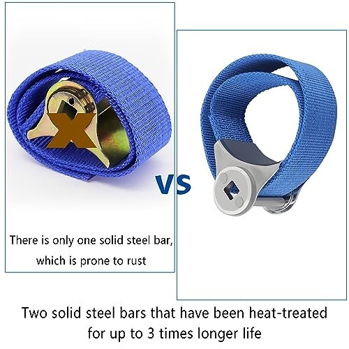 Oil Filter Wrench with Strap Wrench,Adjustable Removal Tool Blue
