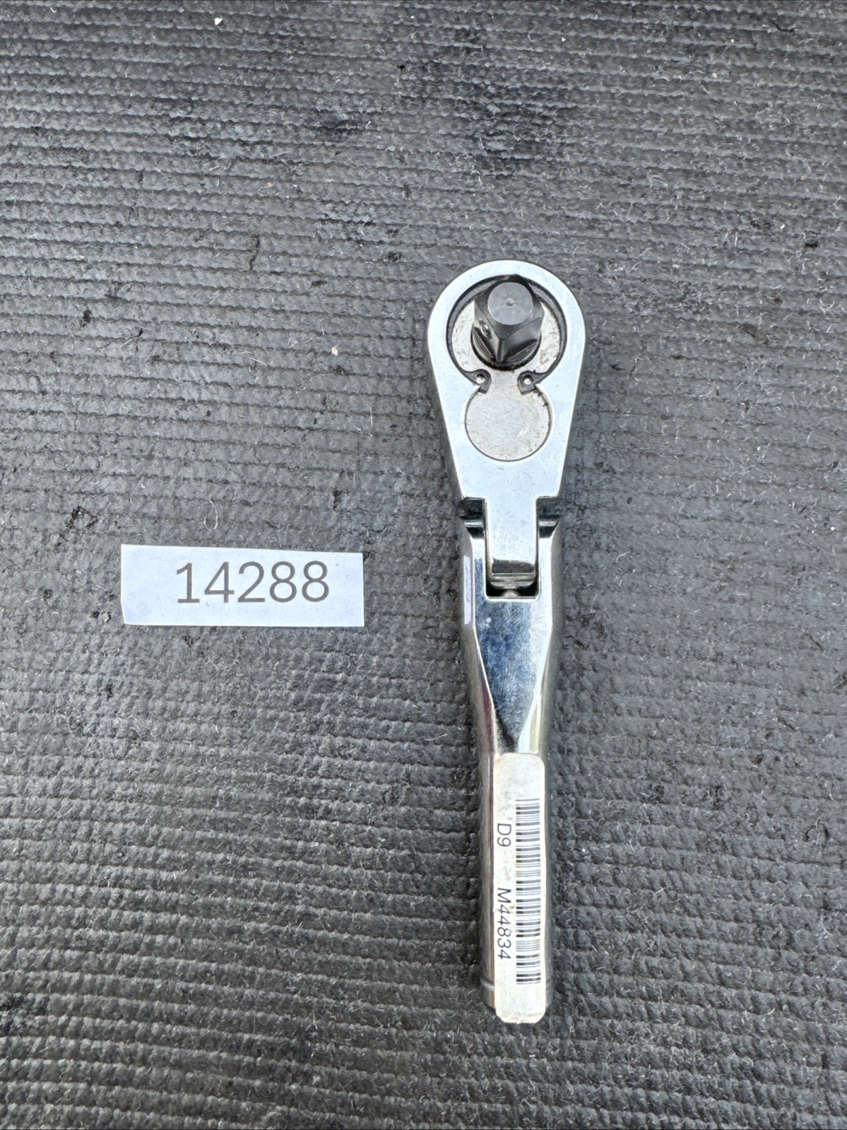 Sears Craftsman USA Nos 3/8” Drive Stubby Flex Head Ratchet 44834 Full Polish