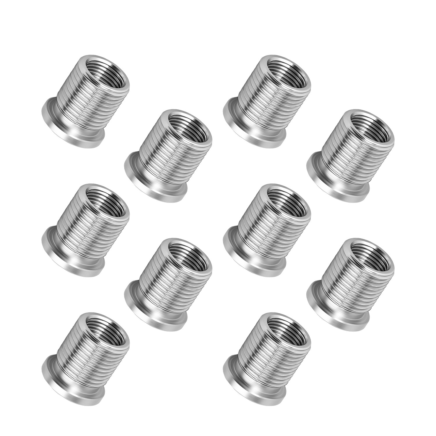 10x Stainless Steel Spark Plug Port Insert Installer Tools for Ford 4. 6L 5. 4L