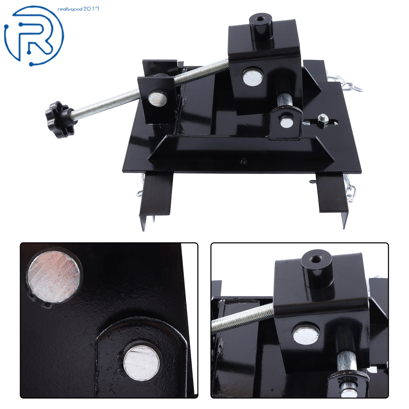 Heavy Duty 1/2 Ton Transmission Jack Adapter Dual Chain for Floor Jack Repair
