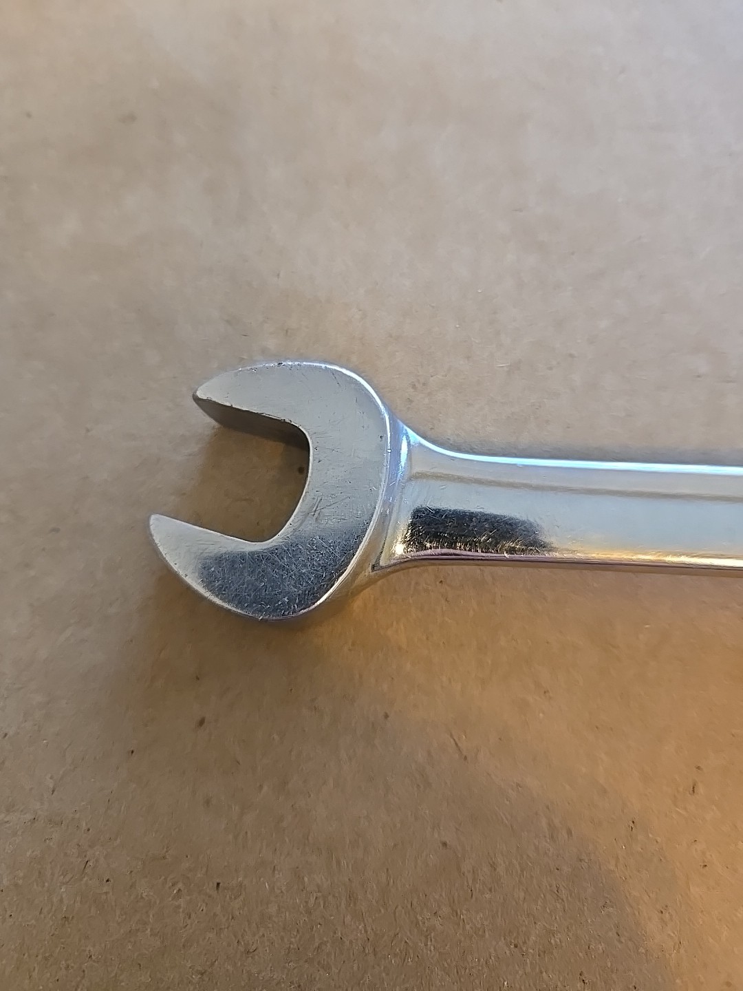 Snap On 9/16″ 6PT SAE Chrome Open/Flare Nut End Combination Wrench RXS18