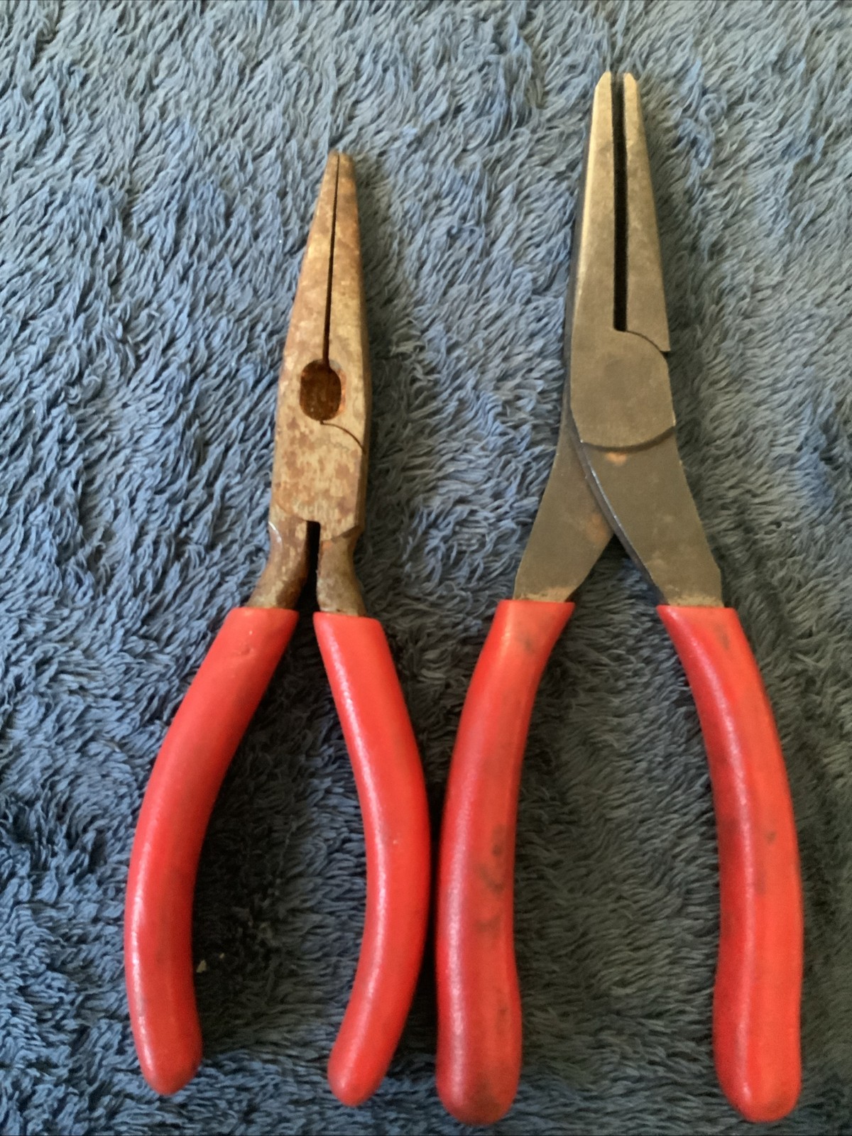 Snap On 2pc Needle Nose Pliers….surface Rust…both Work…..
