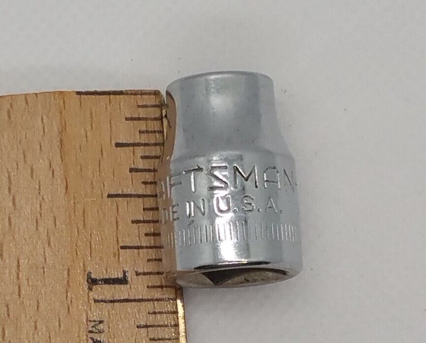 Craftsman 3/8″ Drive 9MM 12 Point Shallow Socket Metric G 44301 USA NOS