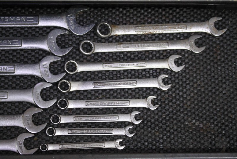 Craftsman Tools USA 14 Piece 6mm – 19mm Metric Combination Wrench Set 12 point