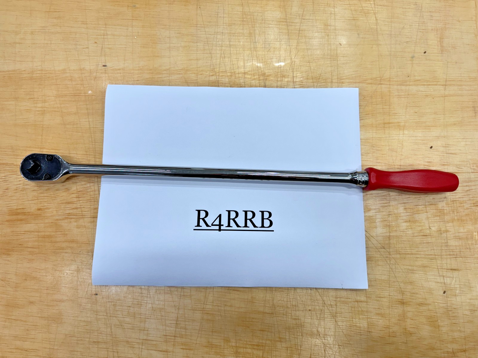 Snap-on Tools USA CLASSIC RED 3/8″ Drive Hard Grip Extra Long Ratchet FHLLD80R