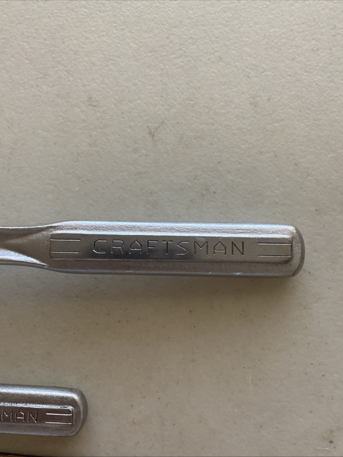 2pc.Vintage Craftsman 1/2” & 3/8” Flying ‘V’ =V= Ratchets USA Clean Some Marks
