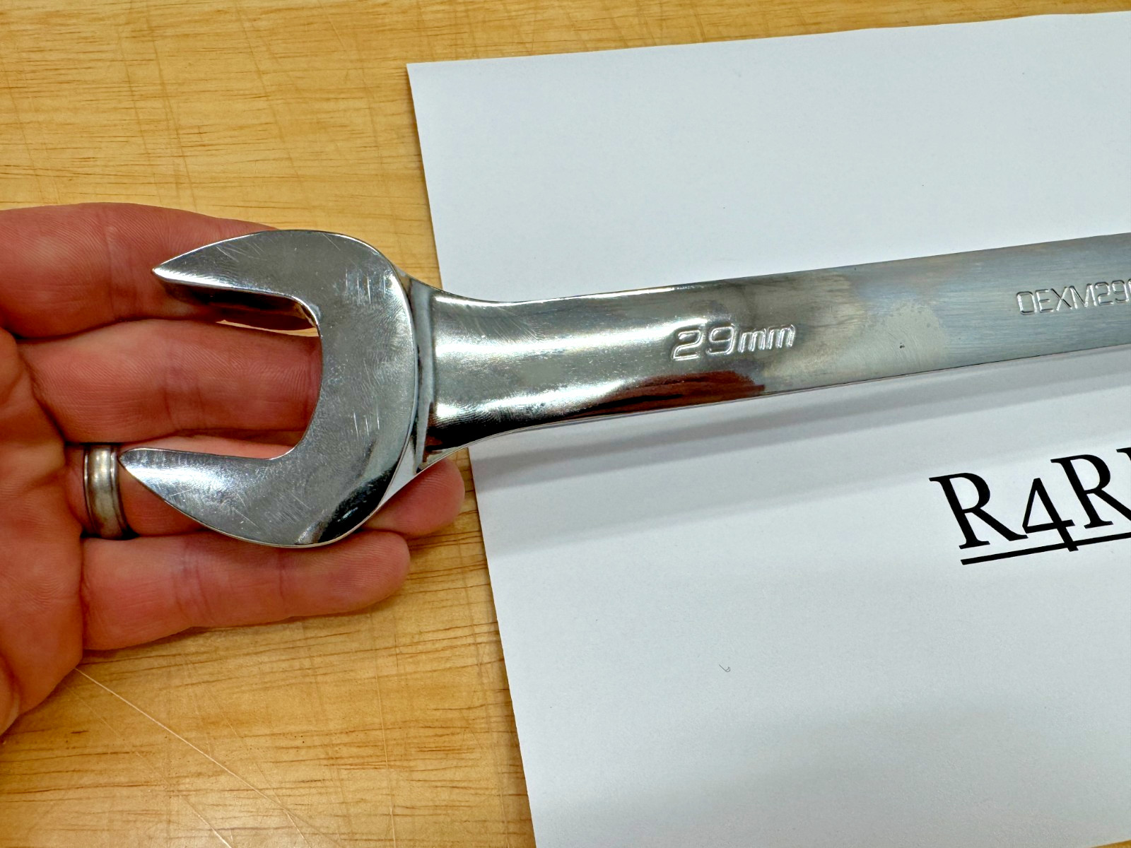Snap-On Tools USA NEW 29mm Metric Standard 12 Point Chrome Combo Wrench OEXM290B