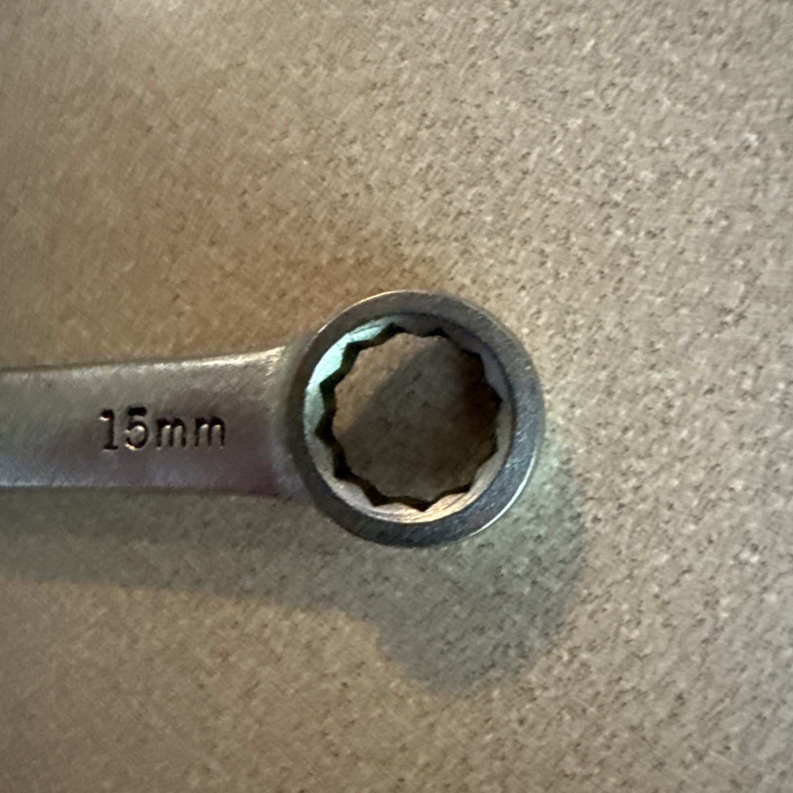 NAPA NDM55 15mm 12 Point SAE Chrome Combination Wrench USA