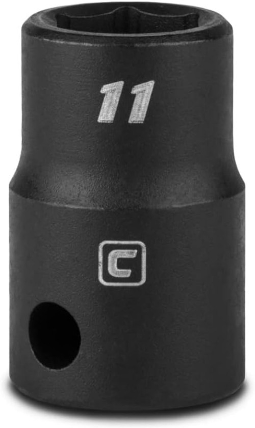 Durable 11 mm Impact Socket with 3/8 in Drive – 6-Point Design for Easy Grip