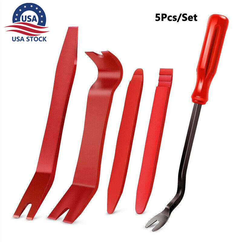 5Pcs/Set Trim Removal Pry Tool Kit for Car Radio Door Panel Fastener Dashboard
