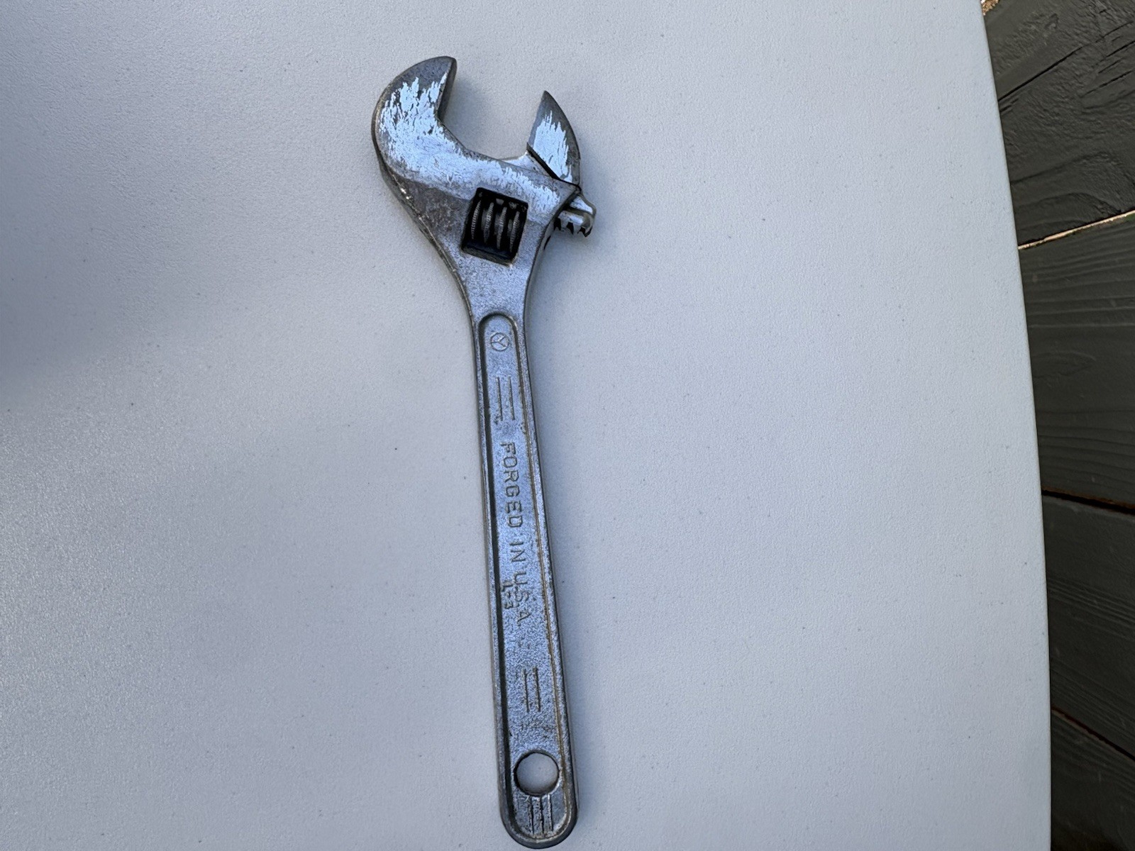Vintage Craftsman 10″ Inch 250mm Adjustable Wrench Forged in USA – 44604