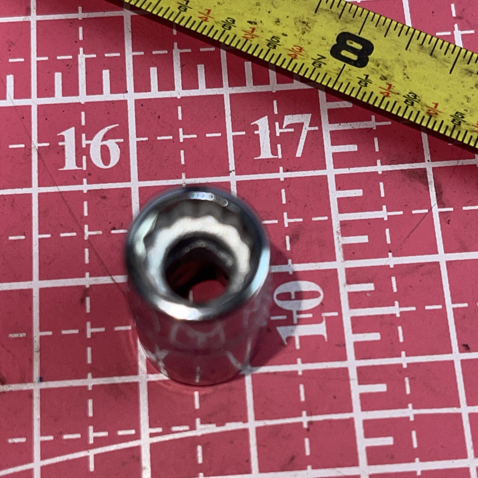NOS Wright USA 3112 3/8 In SAE 3/8” Drive 12 Point Socket Vintage