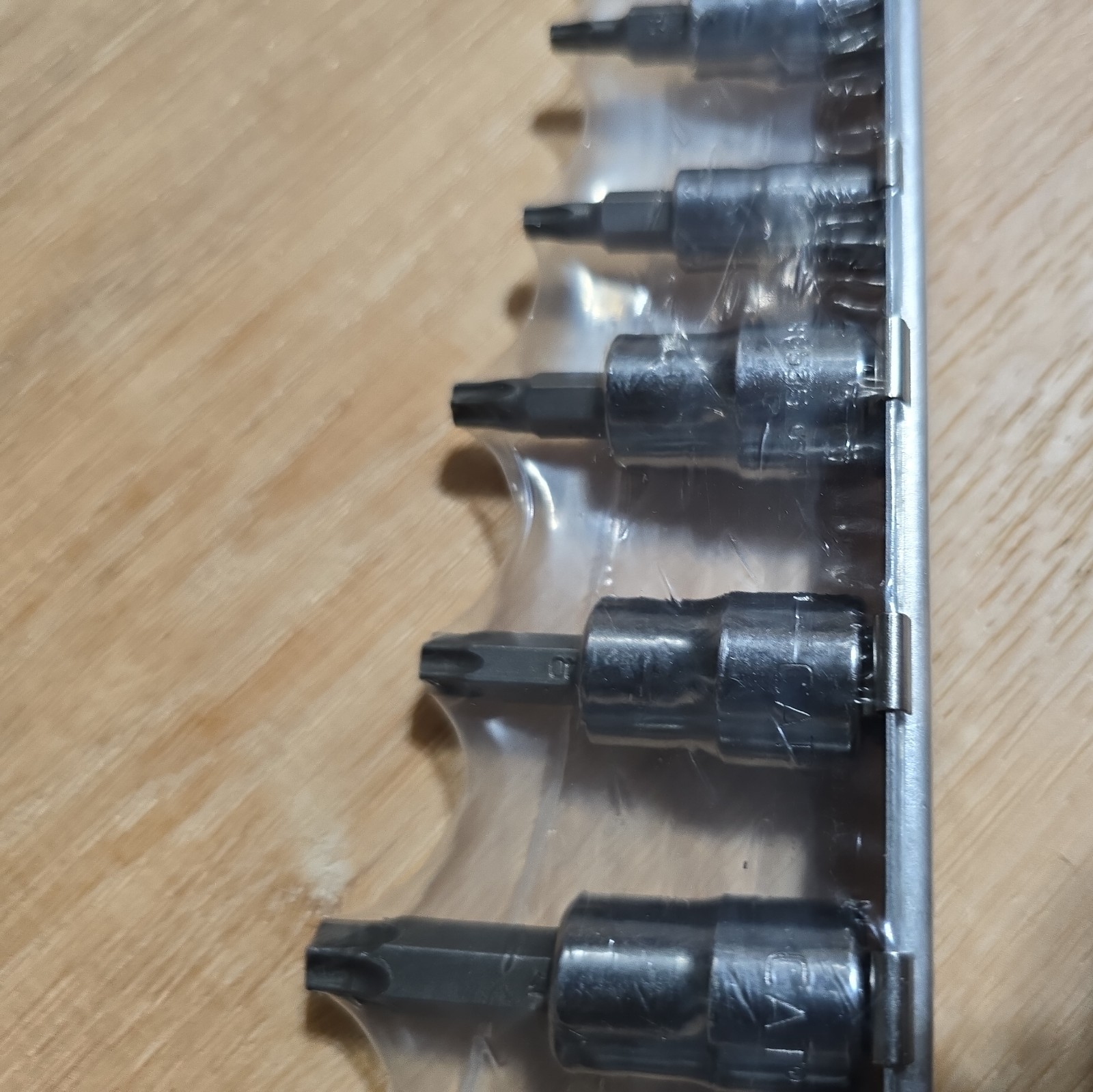 CAT Tools Torx Socket Set 10 piece t10-t55 E8 Snap-on Caterpillar Chrome