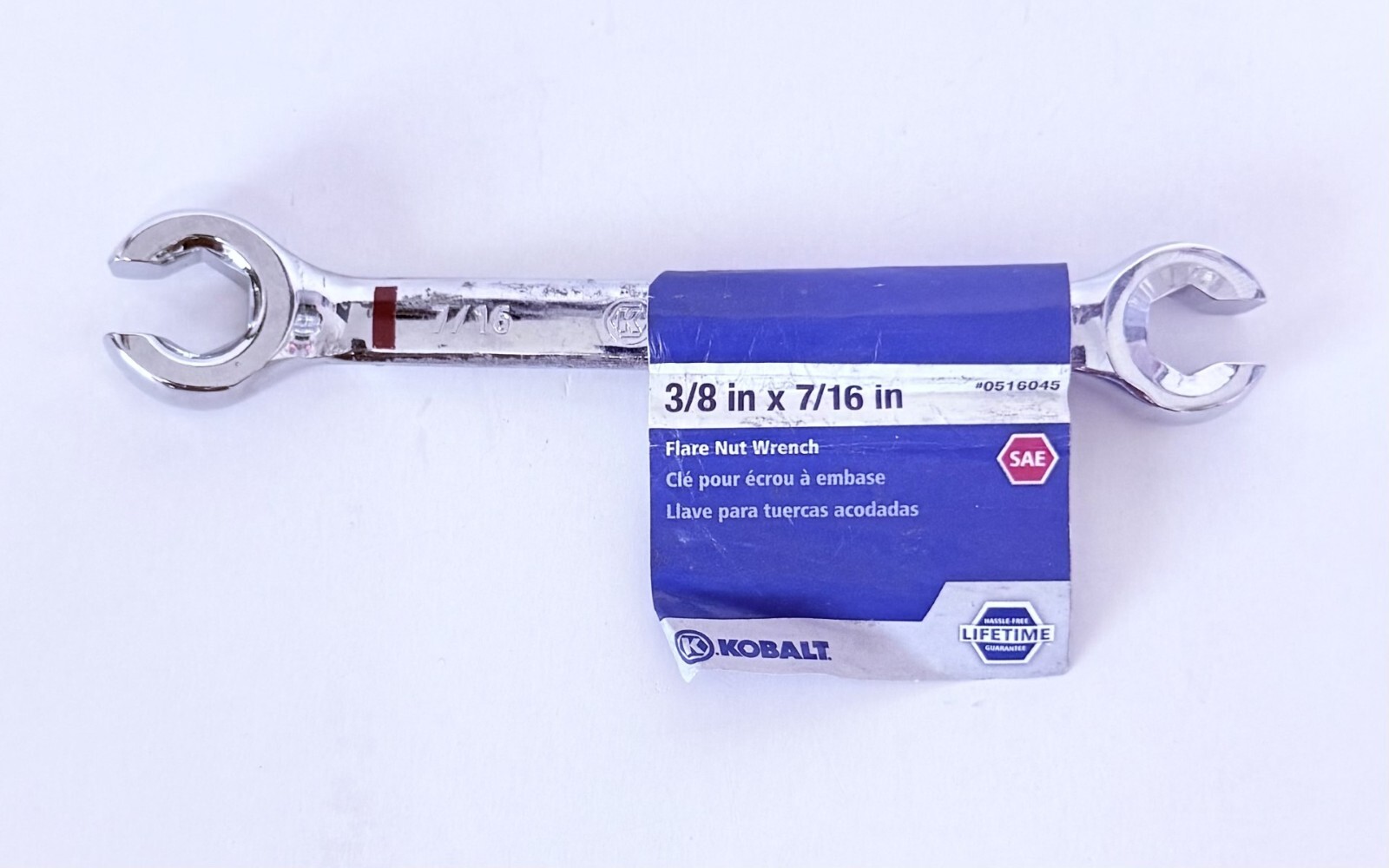 Kobalt Flare Nut Wrench 3/8in x 7/16in #0516045