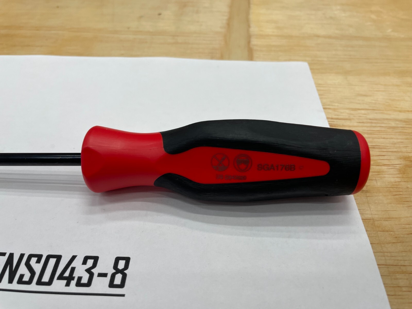 Snap-on Tools USA NEW RED Soft Grip 45° Blade Radiator Hose Pick SGA176BR