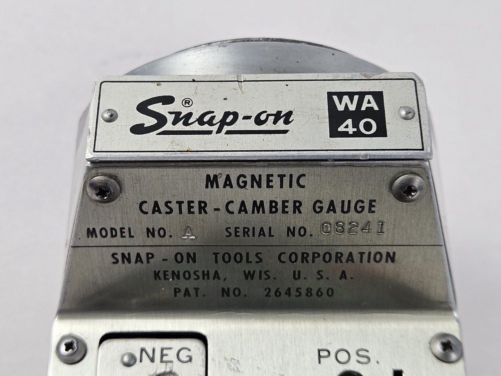 Snap-On Magnetic Caster Camber Alignment Gauges WA40 w/ Various Hub Adapters