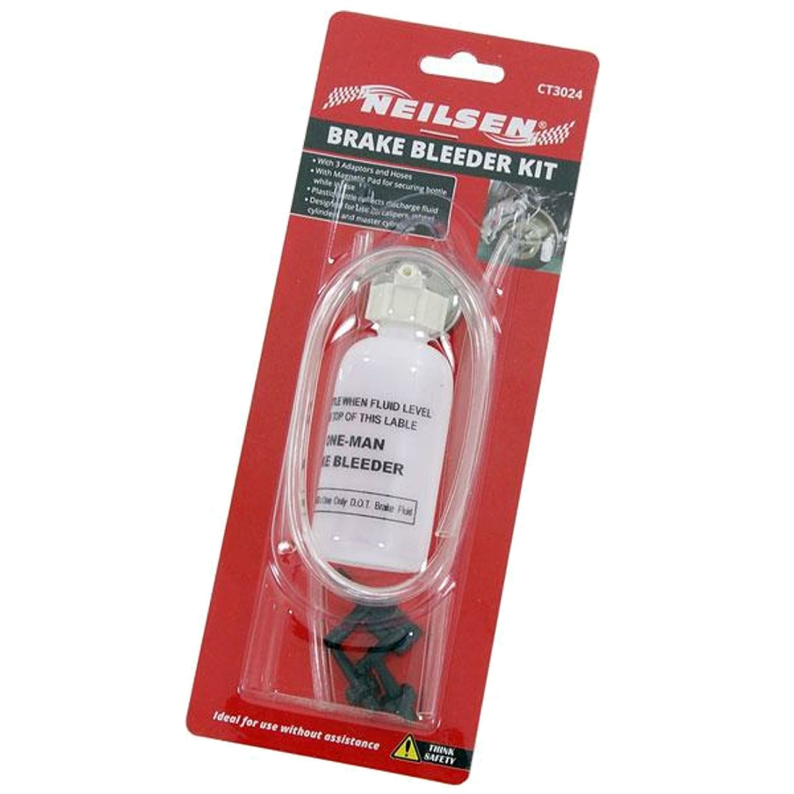 Neilsen One Person Brake Clutch Vacuum Bleeder Pump Bleeding Kit Set