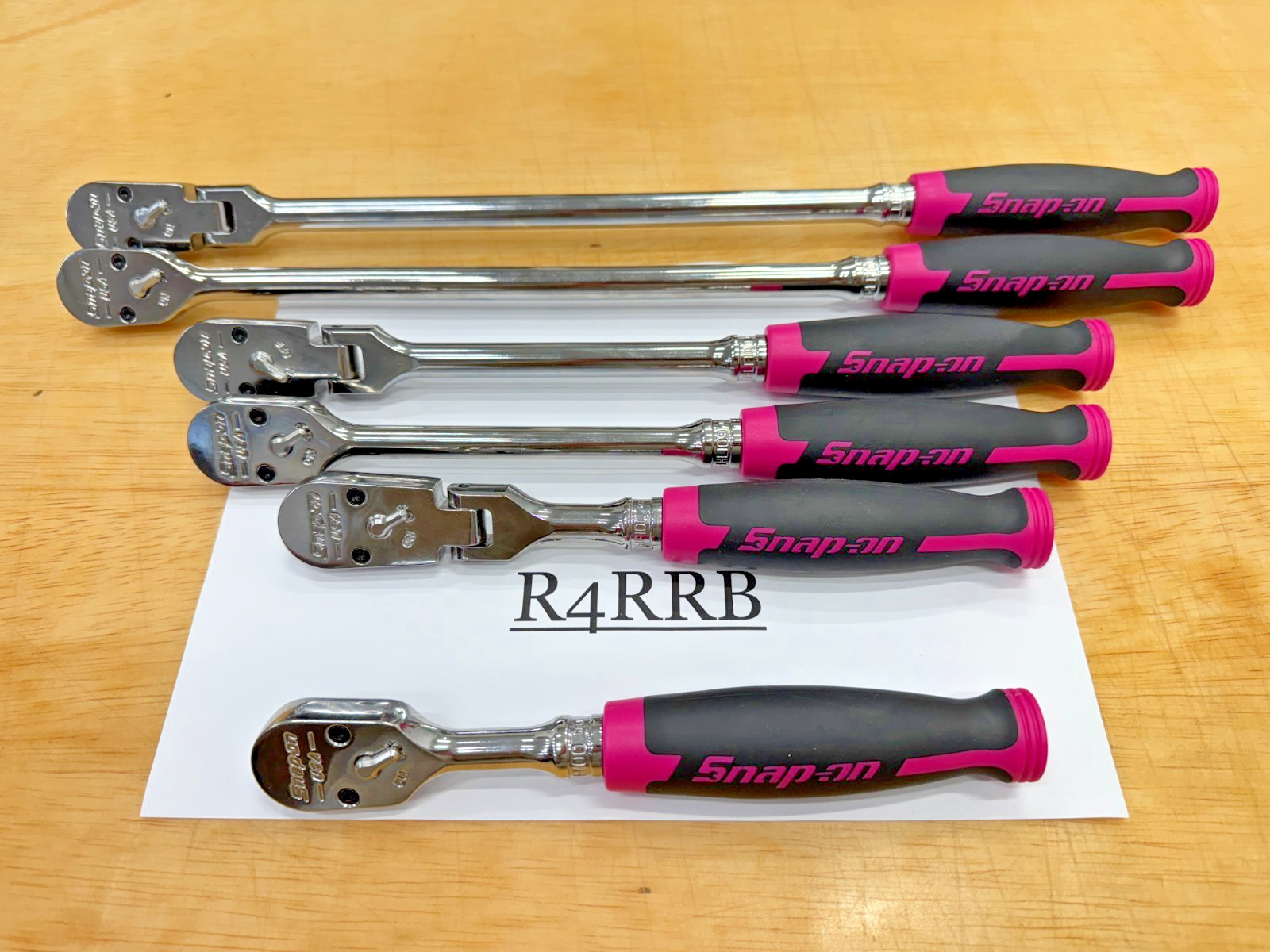 Snap-on Tools USA NEW PINK 6pc 3/8″ Drive 100 Tooth Cynergy Ratchet Master Set