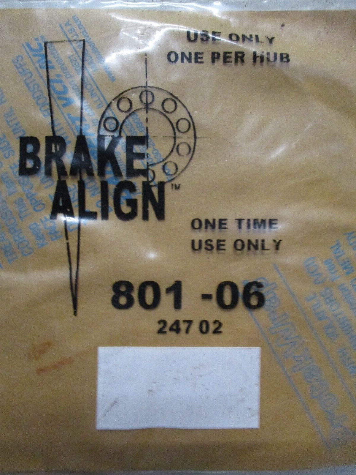 BRAKE ALIGN 801-06 BRAKE ROTOR SHIMS