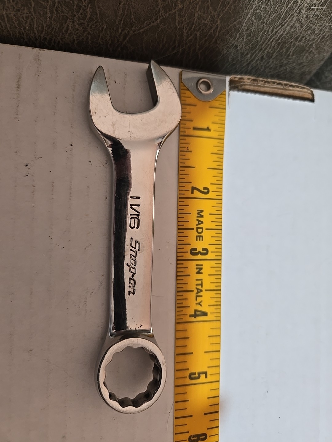 Snap-on OX122B 11/16” 12 Pt Stubby Combination Chrome Wrench 11/16in. Snap On