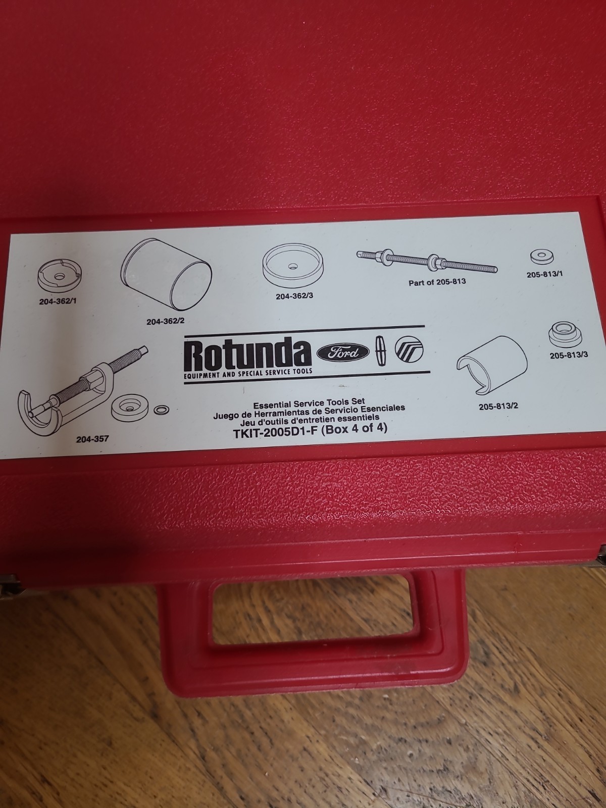 Rotunda/Ford TKIT-2005D1-F(Box1,2,3and4) Essential Service Tools