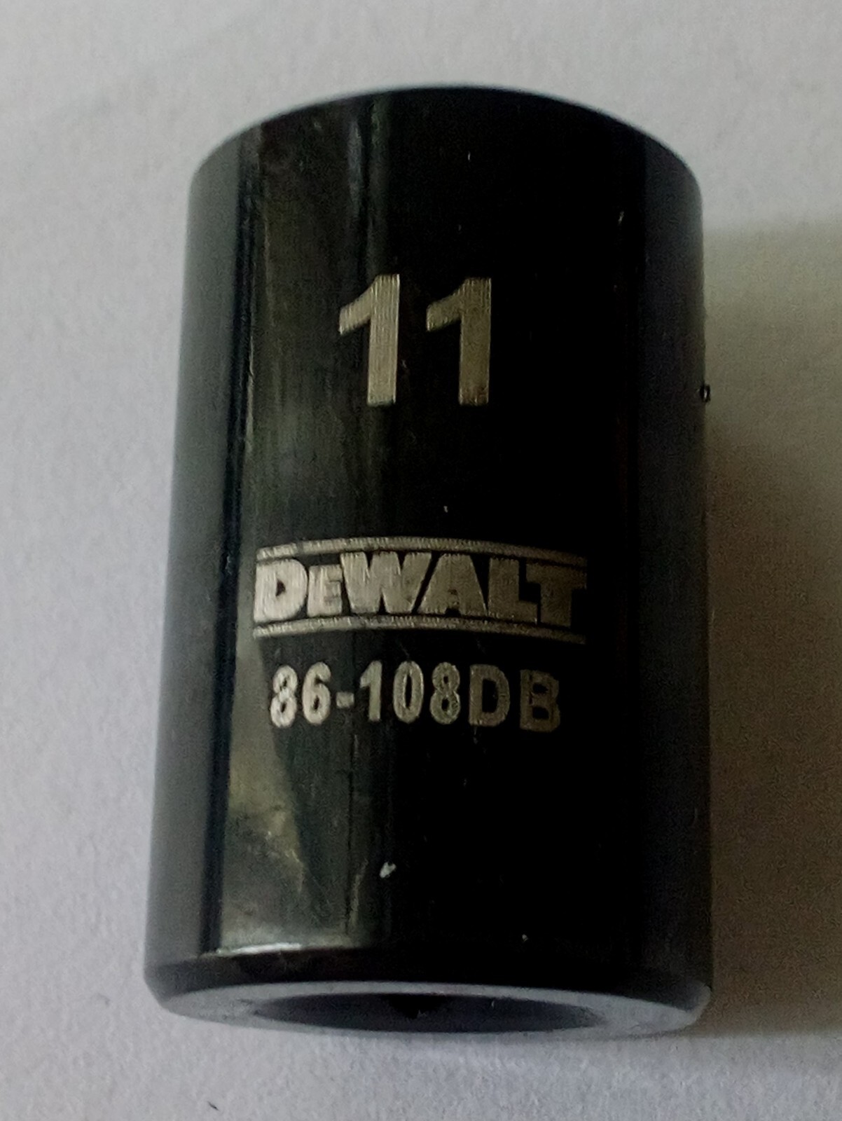 DeWalt 11mm x 1/4″ Dr Black Chrome Socket – 86-108DB – 6 Pt Free Shipping