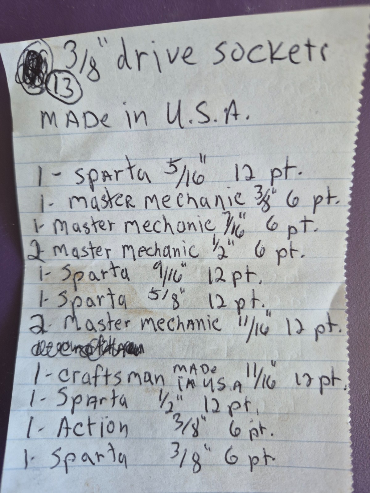 13 3/8 inch drive sockets made in the USA