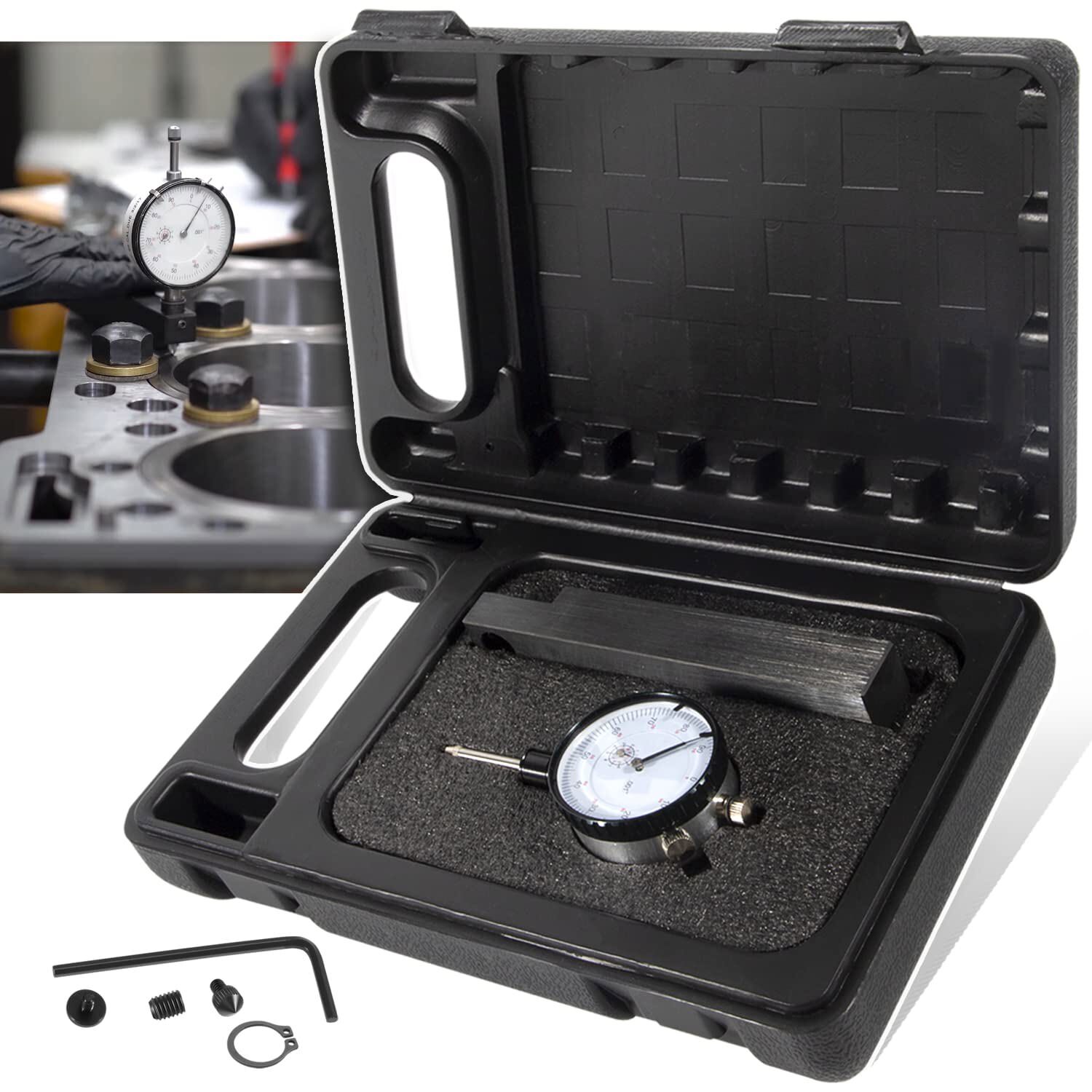 For Central Tools 6434 Sleeve Height Counterbore Counter Bore Gauge Range 0-1″