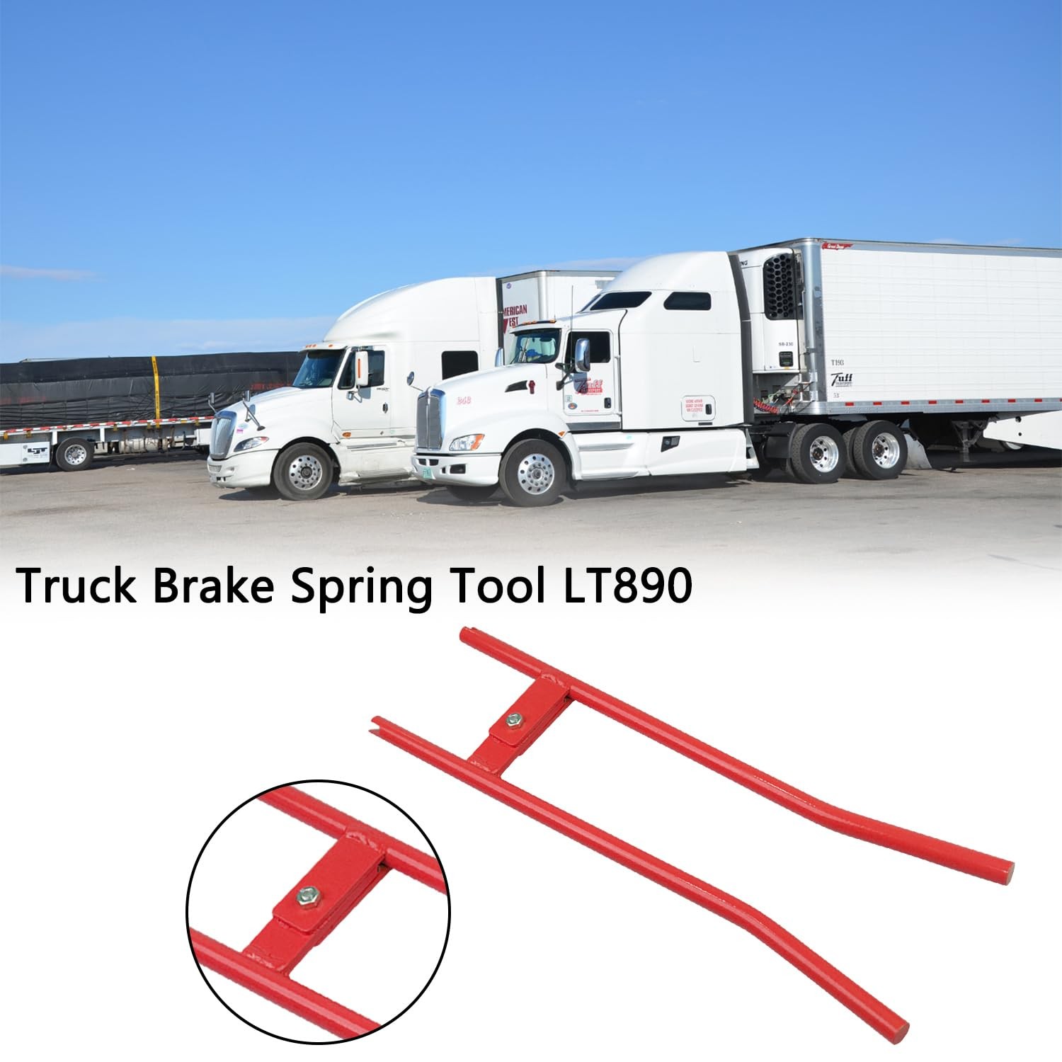 Heavy Truck Brake Spring Tool LT890 Brake Adjustment Tool for Semi Drum Brake
