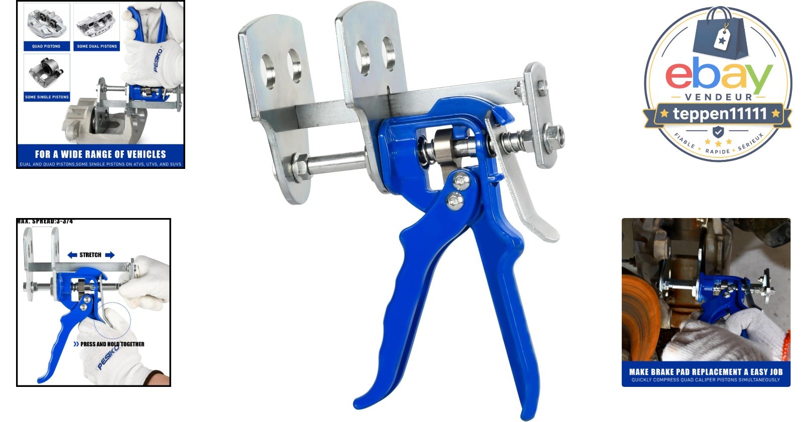 Quad Brake Caliper Compression Tool Double Speedy 29100