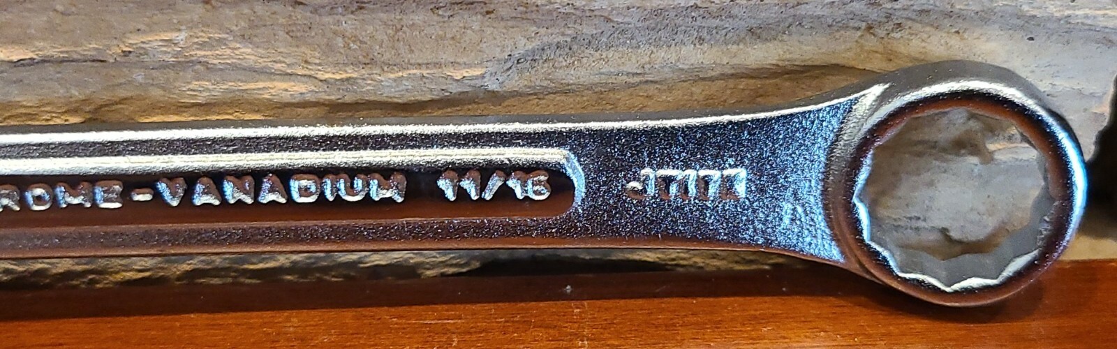 Forged Chrome Vanadium ¹¹/¹⁶» Open End Combination Wrench Made in India 8″