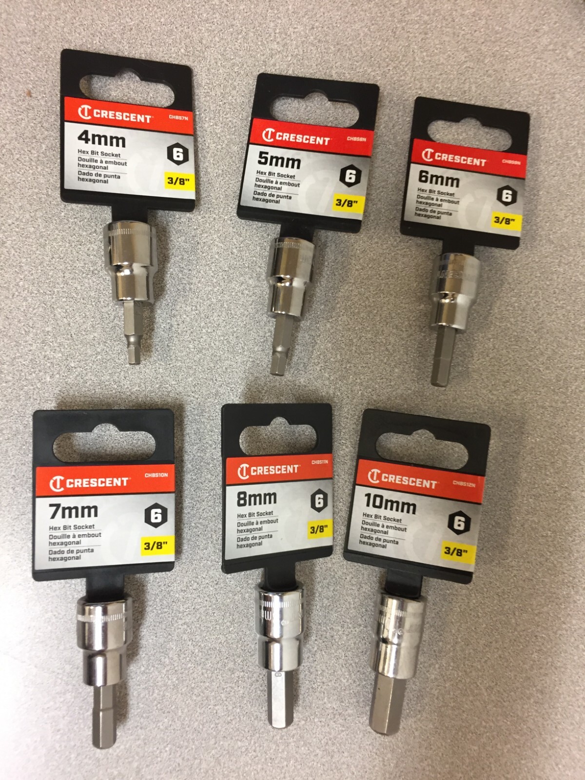 Crescent 6 pc Hex bit Socket bundle