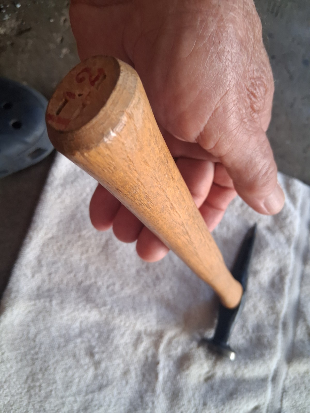 Vintage Stream Line Tools #112 Auto Body Hammer USA Drop Forged Original Handle