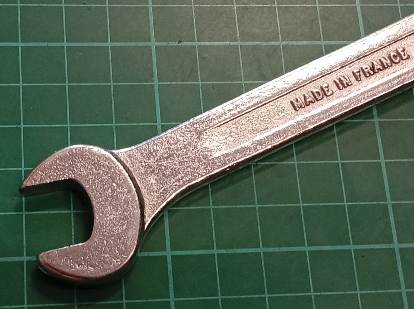 Vintage Renault Tool Kit 14mm x 17mm Open Ended Spanner, Made In France
