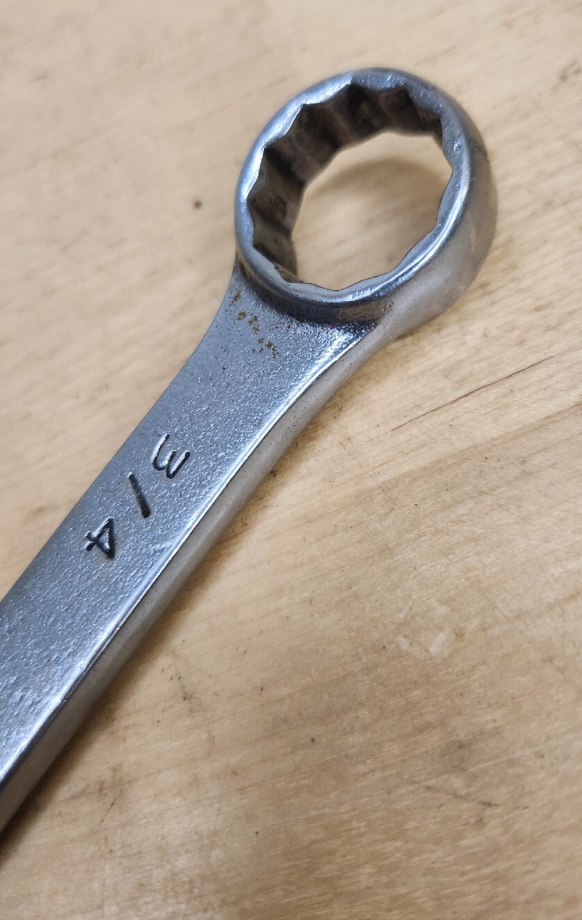 Vintage MAC Tools 3/4″ Standard Handle 12 Pt Combination Wrench CW24 Ships Free