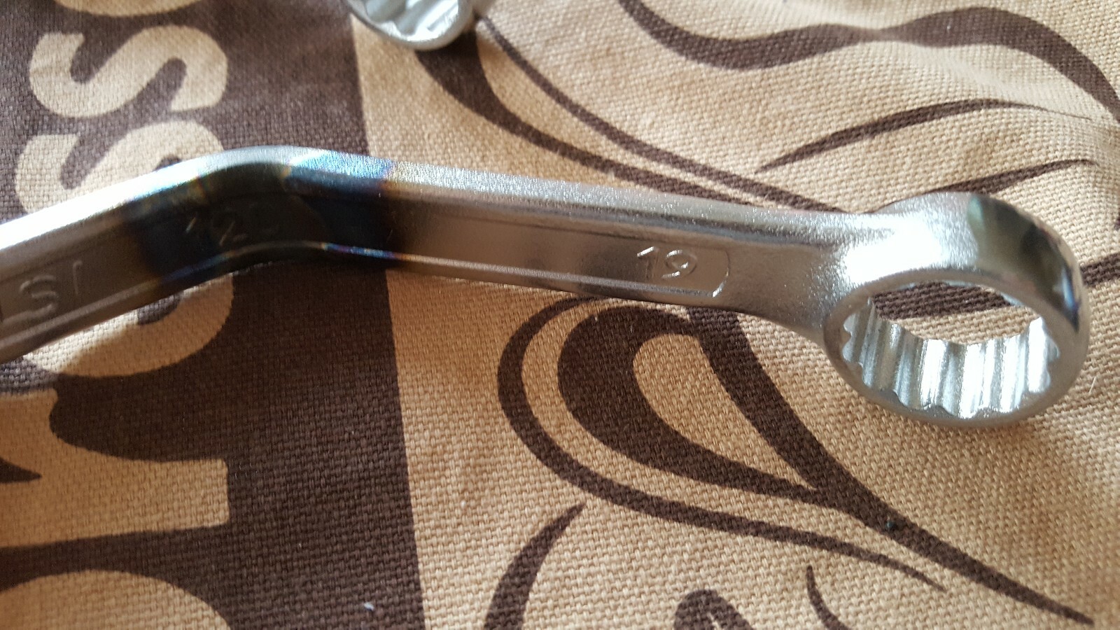 💜 Obstruction spanner set of two 19mm Unior LSI 120 12 point chrome vanadium