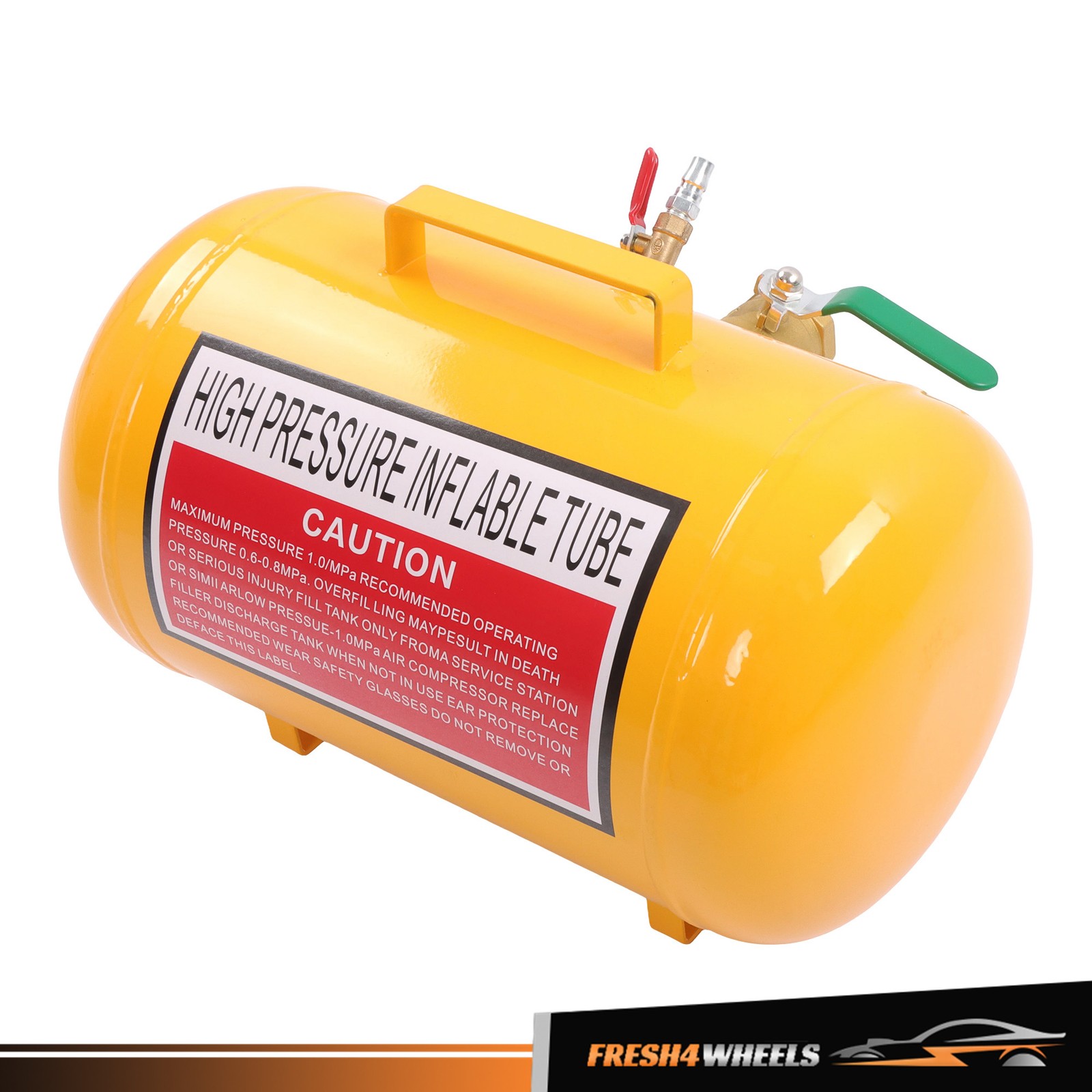 5 Gallon Air Tire Bead Seater – 145PSI Blaster Tool Seating Inflator Yellow