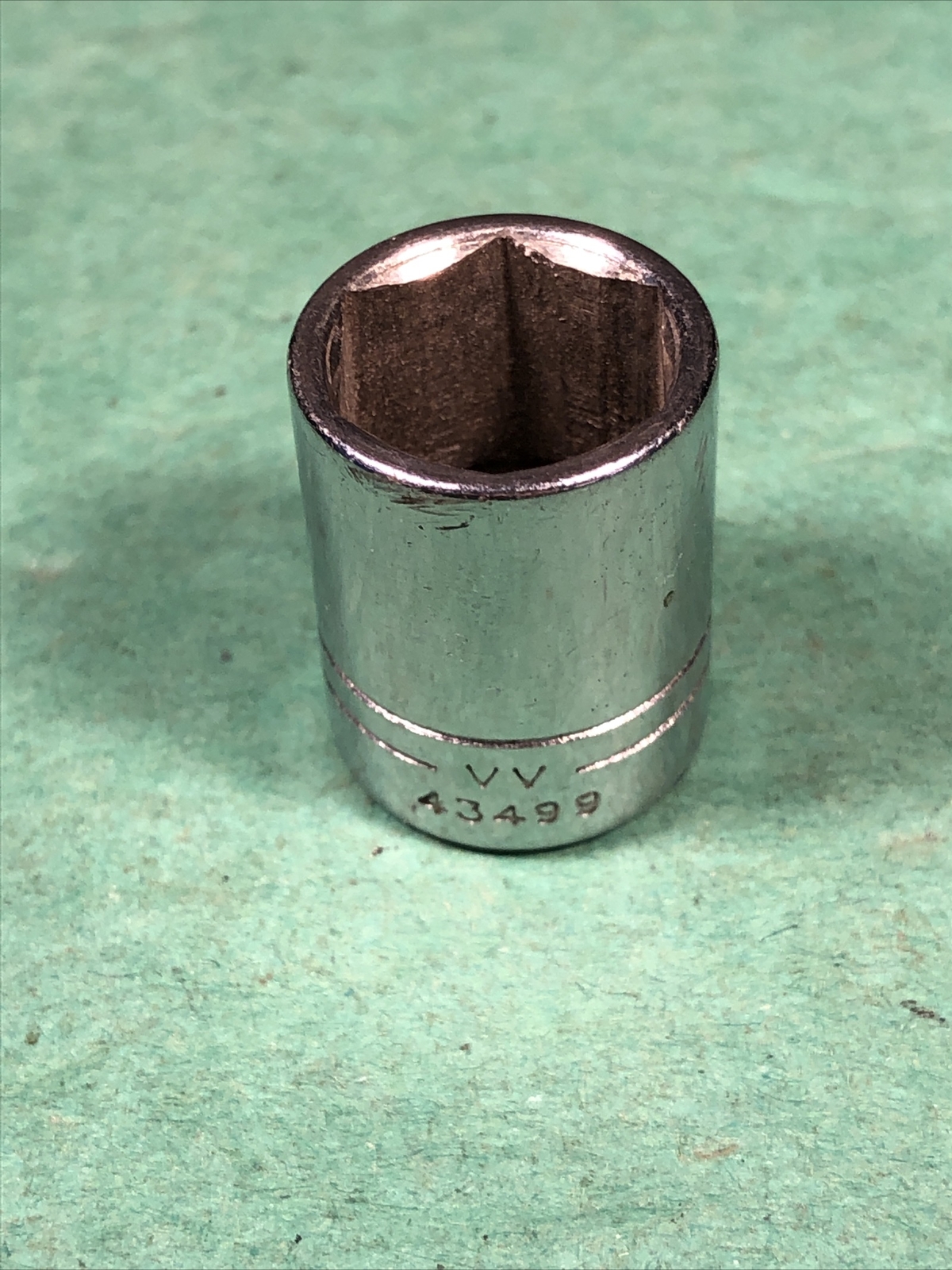 Vintage Craftsman | 1/2″ 6-Point 1/4″ Drive Socket | 43499 | -VV- Series | USA