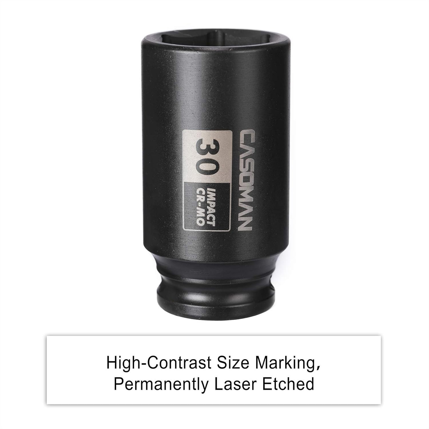 Durable 30mm 6 Point Impact Socket for Efficient Axle Nut Removal – 1/2″ Drive