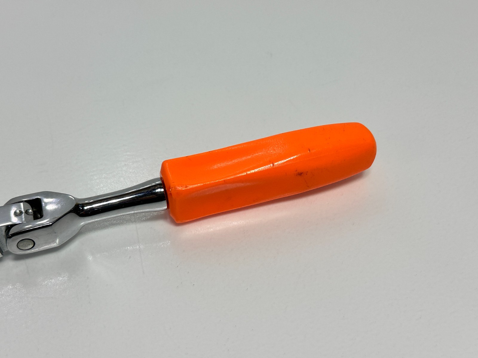 Cornwell Tools USA JRF36 3/8″ Drive Stubby ORANGE Hard Handle Flex Head Ratchet